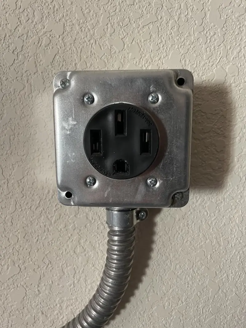 NEMA 14-50 outlet installed for Electrical Panel Upgrade in Pen Argyl